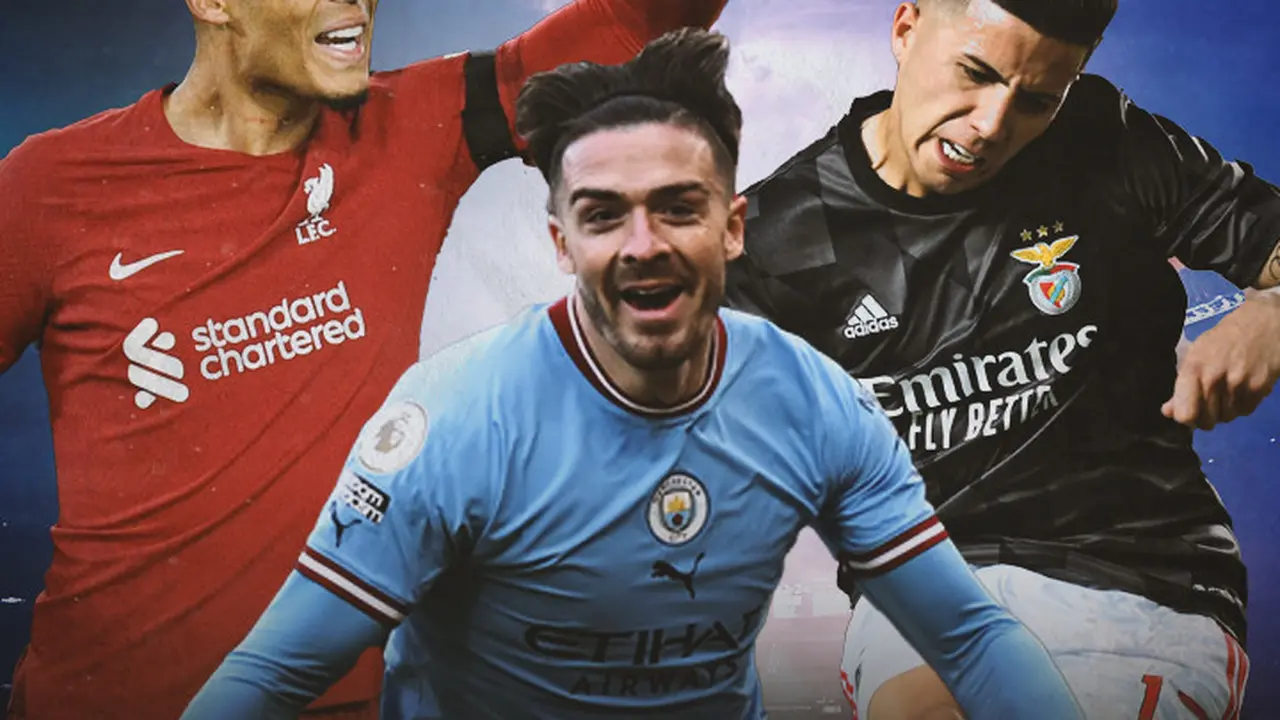 Ilustrasi - Enzo Fernandez, Virgil van Dijk, Jack Grealish