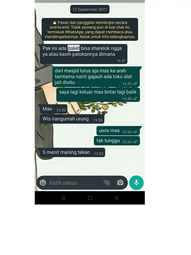 Simpan Nomor, 7 Chat Netizen dengan Kurir Paket Ini Bak Teman Sendiri
