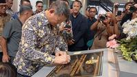 Hashim S. Djojohadikusumo, Komisaris Utama Arsari Tambang, resmikan PT. Solder Tin Andalan (Stania) di Batam. Foto: liputan6.com/ajang nurdin&nbsp;
