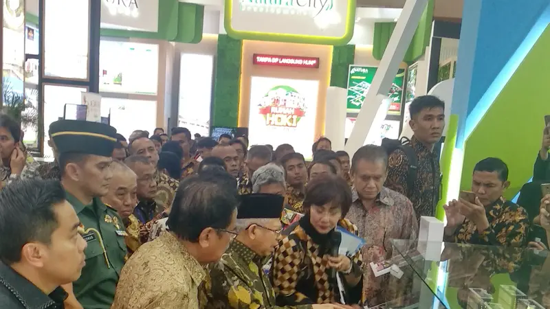 Wakil Presiden Ma'ruf Amin saat mmebuka Indonesia Property Expo (IPEX) 2020