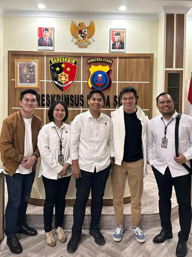 Baim Wong di Dirreskrimsus Polda Sumatra Utara. (Foto: Dok. Instagram @baimwong)