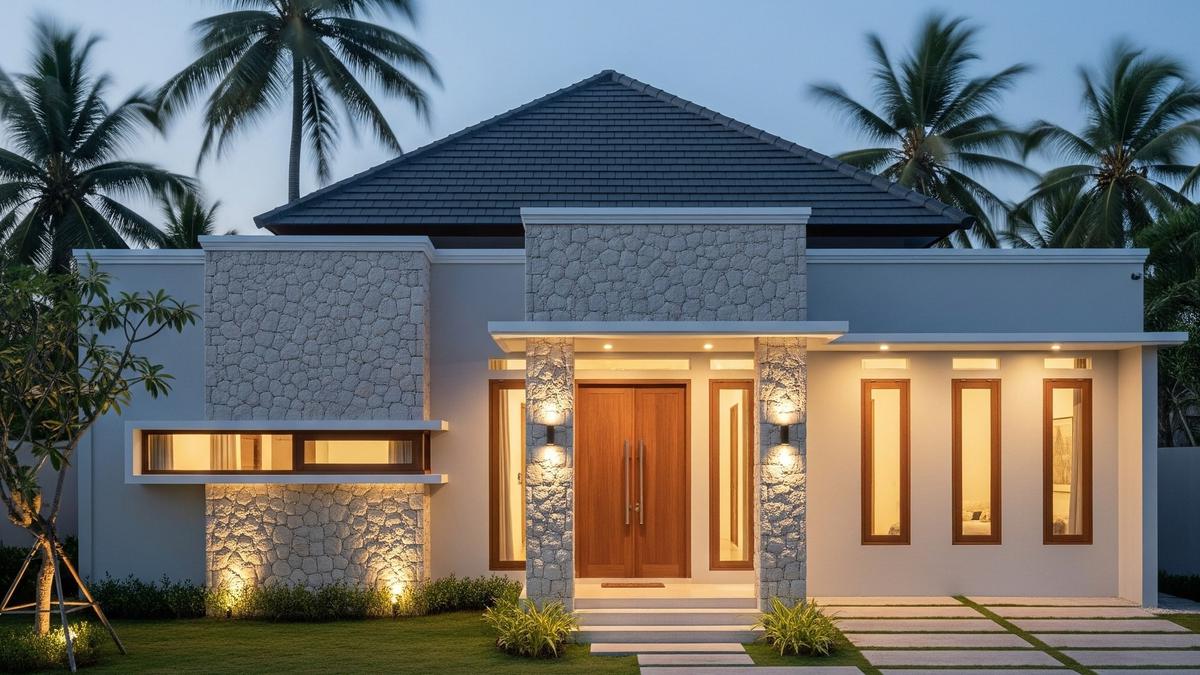 5 Inspirasi Rumah Sederhana Mewah 1 Lantai 2025, Elegan dan Low Budget
