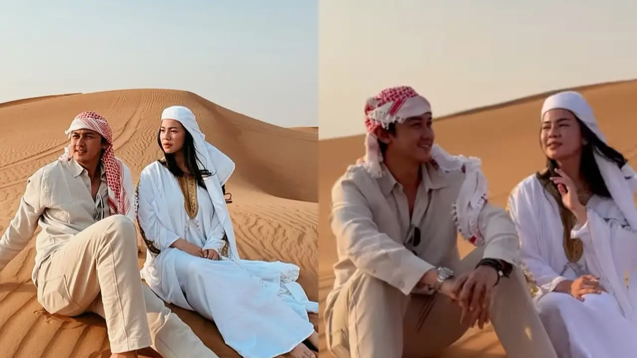 Gaya Serasi Bak Pasangan Sultan dari Hito Caesar dan Felicya Angelista, Kenakan Busana Arabian Saat Liburan di Dubai