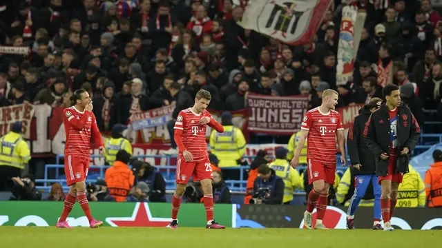 Foto: Manchester City Gasak Bayern Munchen di Leg Pertama Perempatfinal Liga Champions, Erling Haaland Kembali Cetak Rekor
