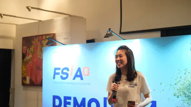s Charlotte Kowara, Chief Empowerment Officer dari Accelerice Indonesia, saat ditemui di acara FSIA Fast Forward to Future Food, Menteng, Jakarta Pusat, Kamis, 7 Desember 2023.