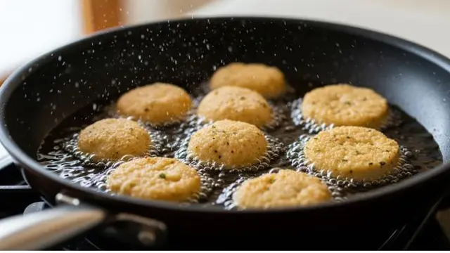Menggoreng Keripik Tahu Sisa
