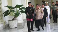 Presiden dan Wakil Presiden, Joko Widodo dan Jusuf Kalla. (Liputan6.com/Ahmad Romadoni)