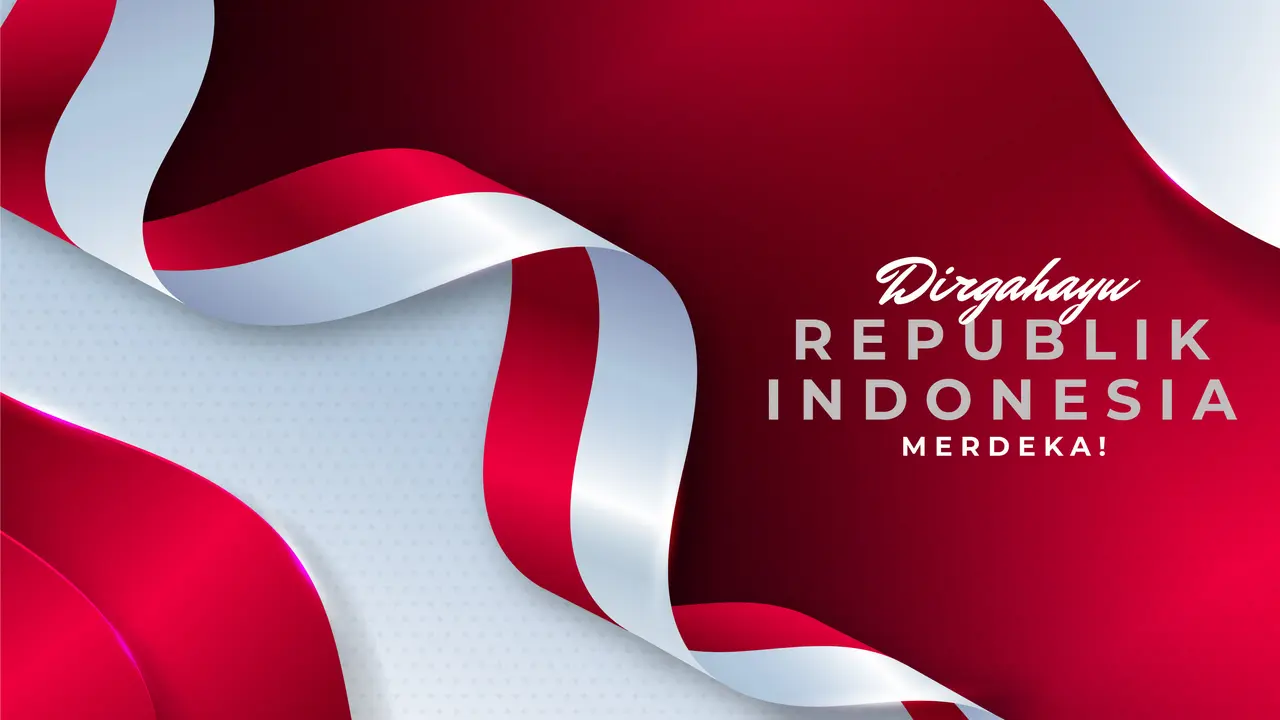 Ilustrasi hari kemerdekaan, Dirgahayu Republik Indonesia