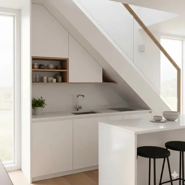 Model Dapur Minimalis Bawah Tangga