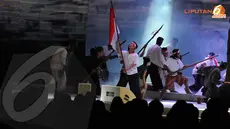 Teaterikal tentang perjuangan bangsa Indonesia turut ditampilkan dalam acara Cap Go Meh di Kemayoran (Liputan6.com/Herman Zakharia).
