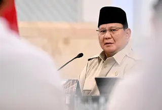 Presiden Prabowo Subianto saat memimpin sidang kabinet paripurna di Istana Negara Jakarta, Jumat (13/3/2026) (Biro Pers)