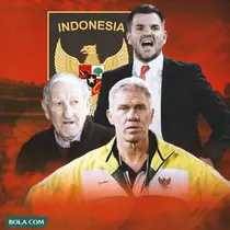 Timnas Indonesia - Simon McMenemy, Ivan Toplak, Wim Rijsbergen (Bola.com/Adreanus Titus)