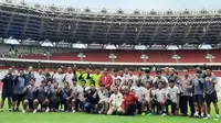 Presiden Jokowi bertemu dengan pemain Timnas Indonesia U-20, yang gagal bermain di Piala Dunia U-20 2023. (Liputan6.com/Lizsa Egeham)