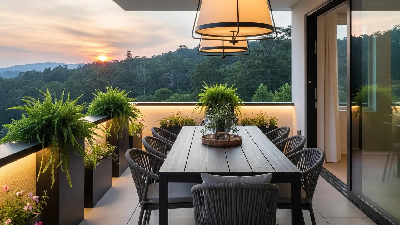 Desain Balkon Rumah Belakang yang Estetik dan Fungsional (Image by Gemini AI)