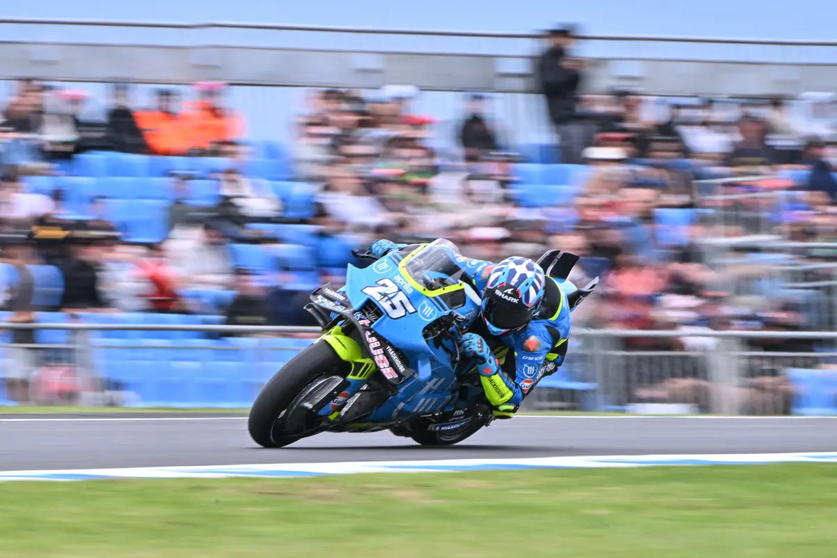 Raul Fernandez beraksi di MotoGP Australia 2025