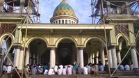 Suasana Salat Ied di Masjid Ar-Rahman Desa Jaddih, Kabupaten Bangkalan.