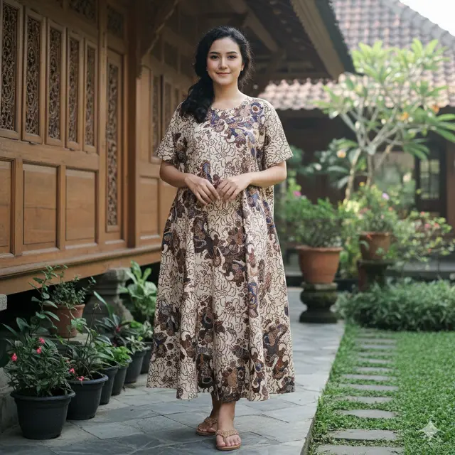 7 Model Daster dari Kain Jarik, Nyaman Dipakai dan Tetap Terlihat Anggun Sehari-hari