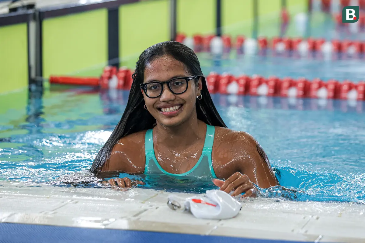 Foto: Adelia Chantika Tercepat di Nomor 200 Meter Gaya Bebas Putri Indonesia Open Aquatic Championships 2025