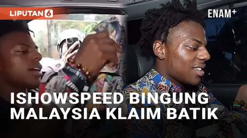 VIDEO: IShowSpeed Bingung Saat Fans Klaim Batik dari Malaysia