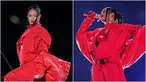 Rihanna tampil pada acara turun minum pertandingan sepak bola NFL Super Bowl 57 antara Kansas City Chiefs dan Philadelphia Eagles di Glendale, Arizona, Amerika Serikat, 12 Februari 2023. (AP Photo/Matt Slocum-&nbsp;AP Photo/Godofredo A. Vasquez)