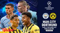 Link Live Streaming Liga Champion Manchester City Vs Dortmund Matchday 2 di Vidio, Dini Malam