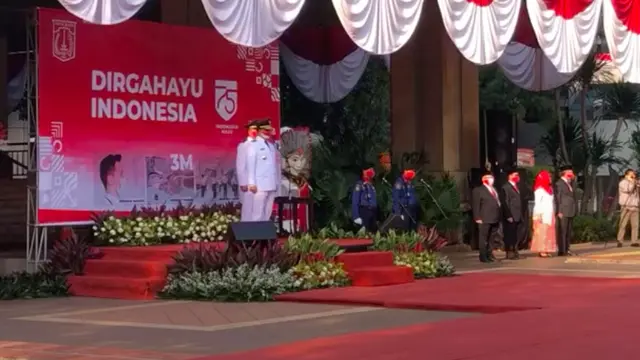 Upacara HUT RI balai Kota