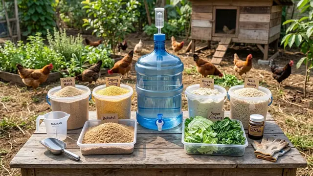 Persiapan Bahan Pakan Ayam