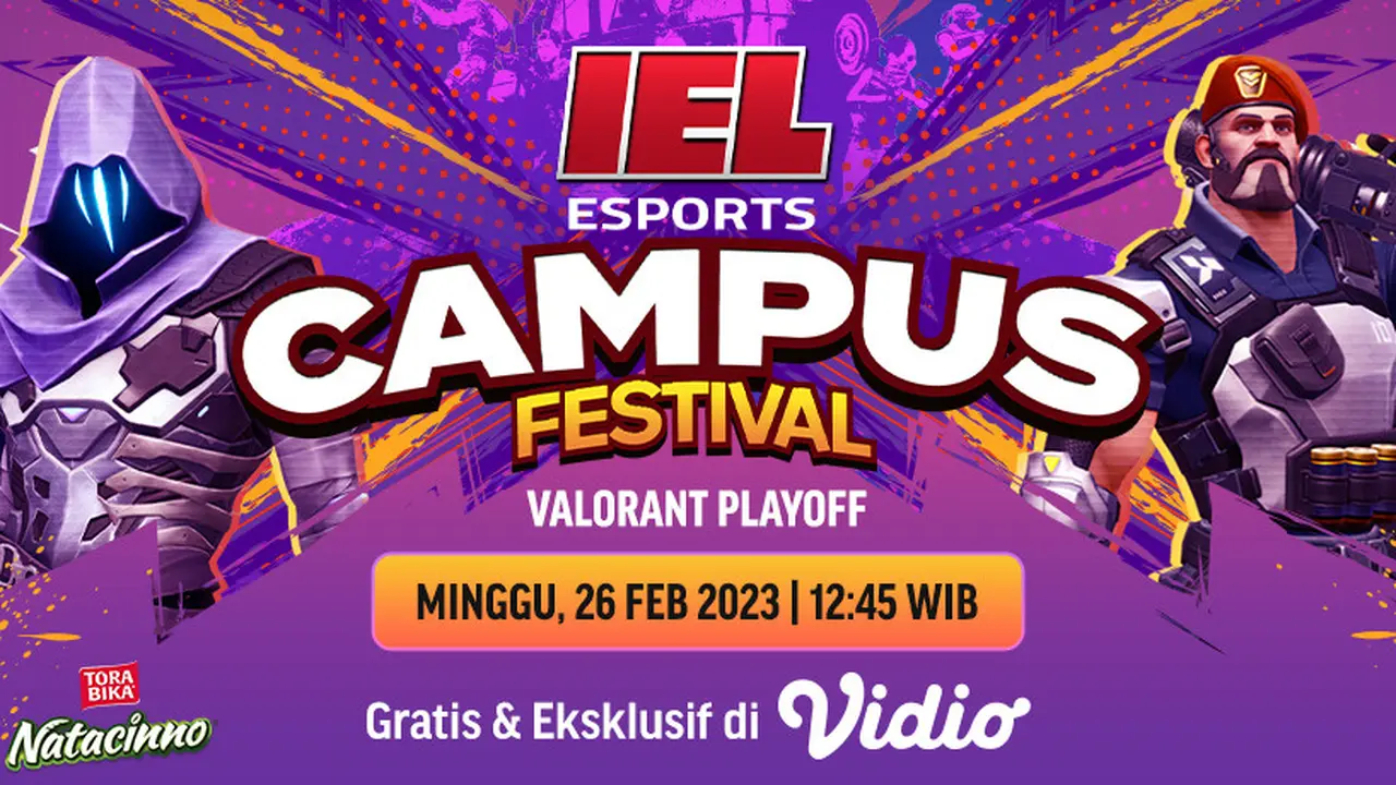 Tonton Live Streaming IEL Campus Fest 2023 Group Stage Valorant Minggu, 26 Februari di Vidio
