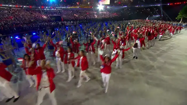 Berita video momen parade kontingan atlet Indonesia pada pembukaan Asian Games 2018 di Jakarta, Sabtu (18/8/2018).