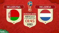 Susunan Pemain Belarusia Vs Belanda