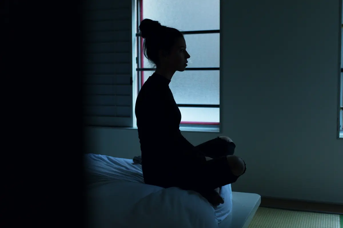 Woman on the bed