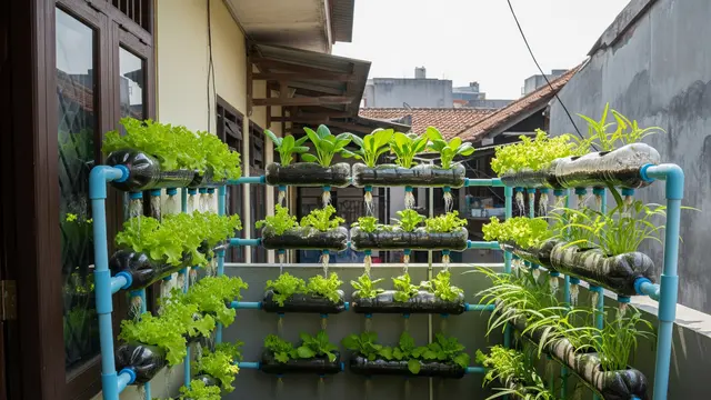 Kebun Sayur Hidroponik Sederhana