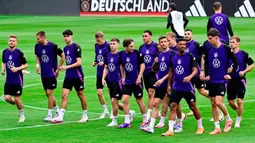 Timnas Jerman mengadakan pemusatan latihan sebelum berlaga di EURO 2024. (Tobias SCHWARZ/AFP)