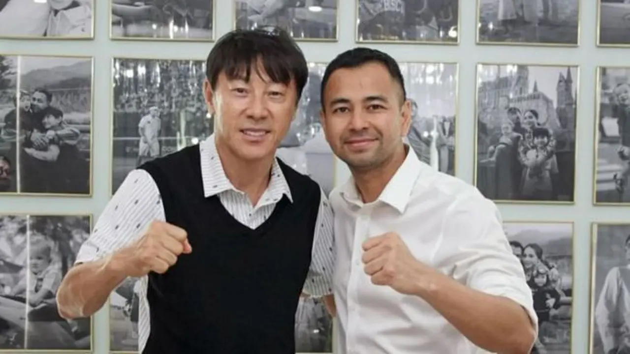 Raffi Ahmad dan Coach Shin Tae-Yong (credit: https://www.instagram.com/raffinagita1717/).