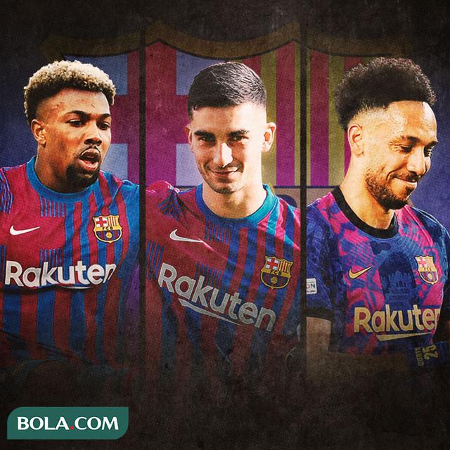 Barcelona - Adama Traore, Ferran Torres, Aubameyang