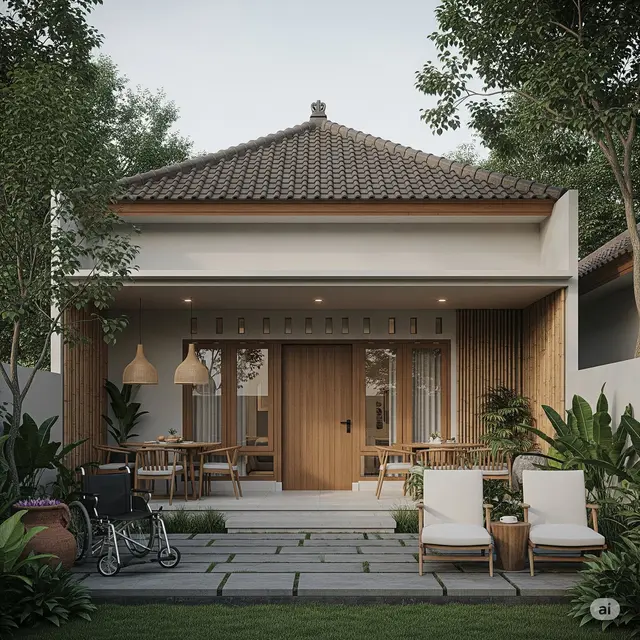 Model Rumah Sederhana Masa Tua yang Nyaman. Foto: Gemini