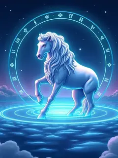 logo ramalan zodiak aquarius (sumber: AI generated)
