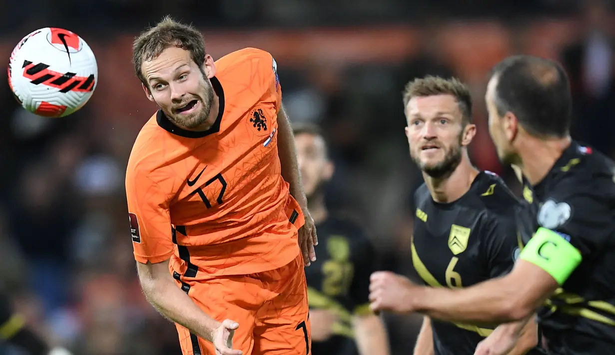 Belanda benar-benar mendominasi jalanannya pertandingan. Mereka total menguasai 83 persen penguasaan bola berbanding 17 persen milik Gibraltar. (AFP/John Thys)
