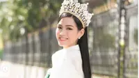 Sosok Gembala Sapi dan Anak Petani yang Sukses Jadi Miss Vietnam 2020. (dok.Instagram @doha_20.07/https://www.instagram.com/p/CIAu3hCnD-7/Henry)