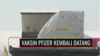 Indonesia kembali menerima kedatangan 1,2 juta dosis Vaksin Pfizer di Bandara Soekarno-Hatta pada Kamis (02/9). Wakil Menkes Dante Saksono Harbuwono mengatakan kedatangan vaksin ini untuk memenuhi stok vaksin di Indonesia.