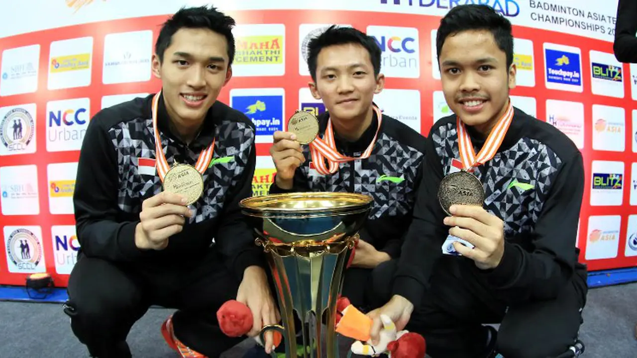 Trio pemain muda Indonesia