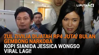 Mulai dari Zul Zivilia dijatah Rp4 juta/bulan gembong narkoba hingga kopi sianida Jessica Wongso viral lagi, berikut sejumlah berita menarik News Flash Showbiz Liputan6.com.