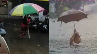 6 Momen Pakai Payung saat Hujan Ini Bikin Senyum Tipis (sumber: 1cak.com)