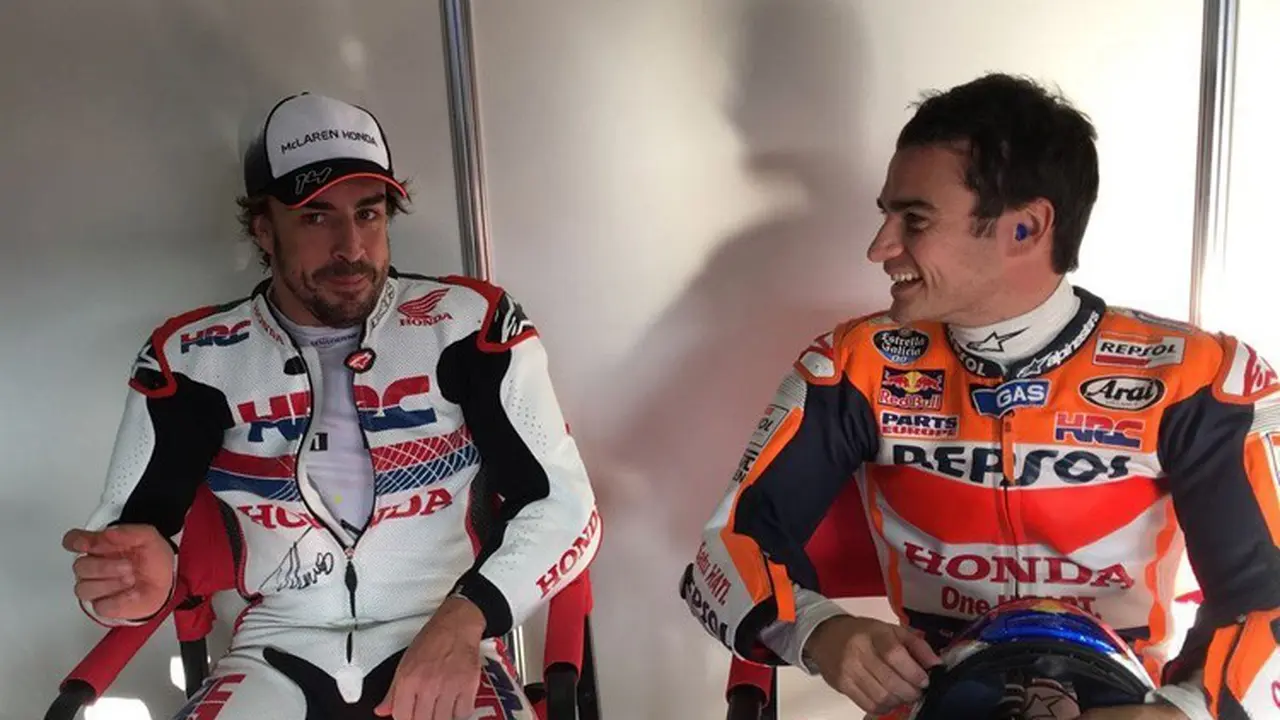 Dani Pedrosa dan Fernando Alonso 