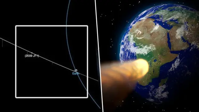 Asteroid JF1 yang akan terbang dekat Bumi. (NASA/Pixabay)