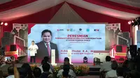 Menteri Perhubungan Budi Karya Sumadi bersama Menteri BUMN Erick Thohir, menghadiri acara Peresmian Peningkatan Aksesibilitas dan Penataan Stasiun Pondok Ranji di Tangerang Selatan, Kamis, (16/6/2022).