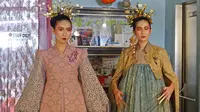 Konferensi pers Nila Baharuddin Goes to London Fashion Week 2019 di Food Cabin, Kemang, Jakarta, 11 Februari 2019. (Liputan6.com/Asnida Riani)