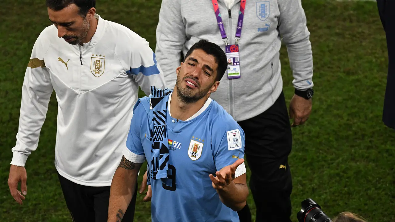 Foto: Tangisan Son Heung-min dan Luis Suarez di Laga Pamungkas Grup H Piala Dunia