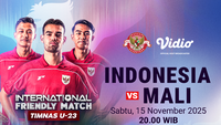 Link Live Streaming Timnas Indonesia U-23 vs U-23 Mali, Friendly Match Eksklusif di Vidio