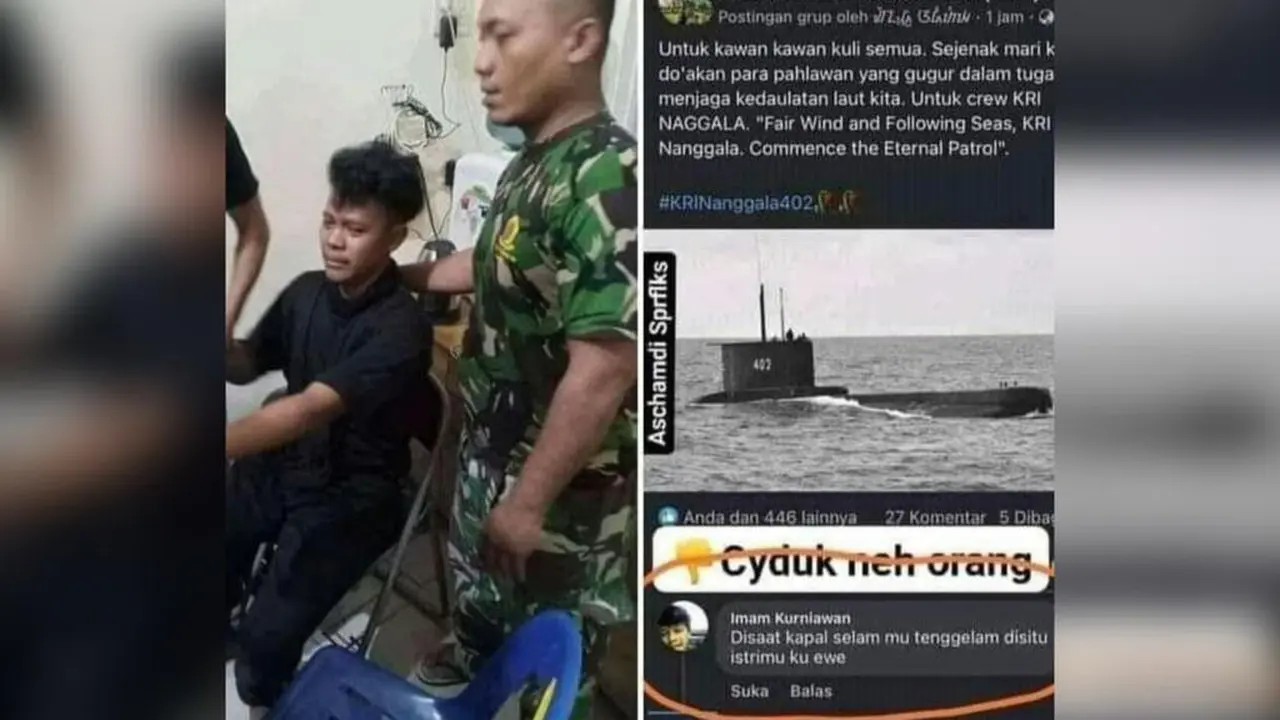 Postingan Hinaan KRI Nanggala 402